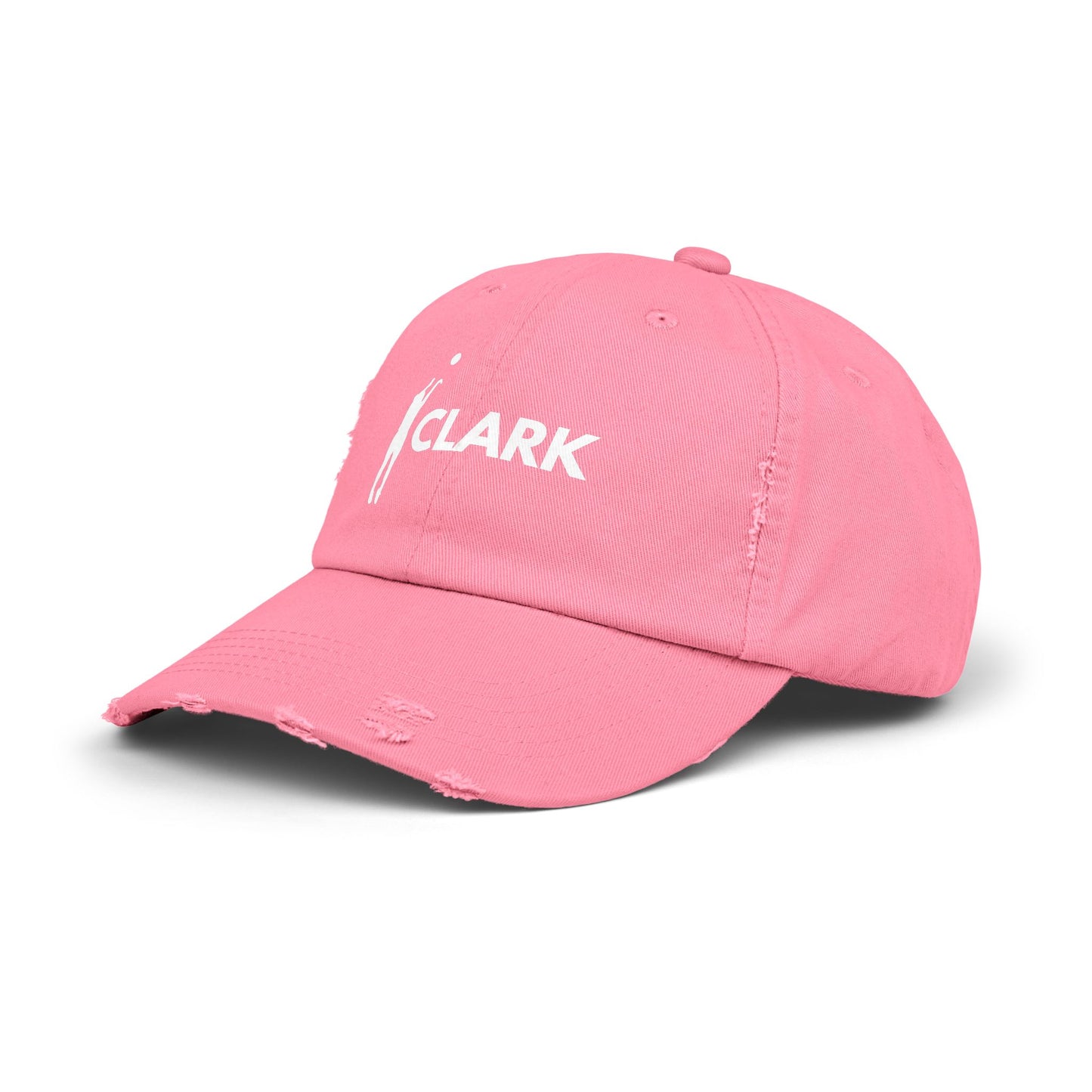 Clark Signature 3 Distressed Hat (Pink)