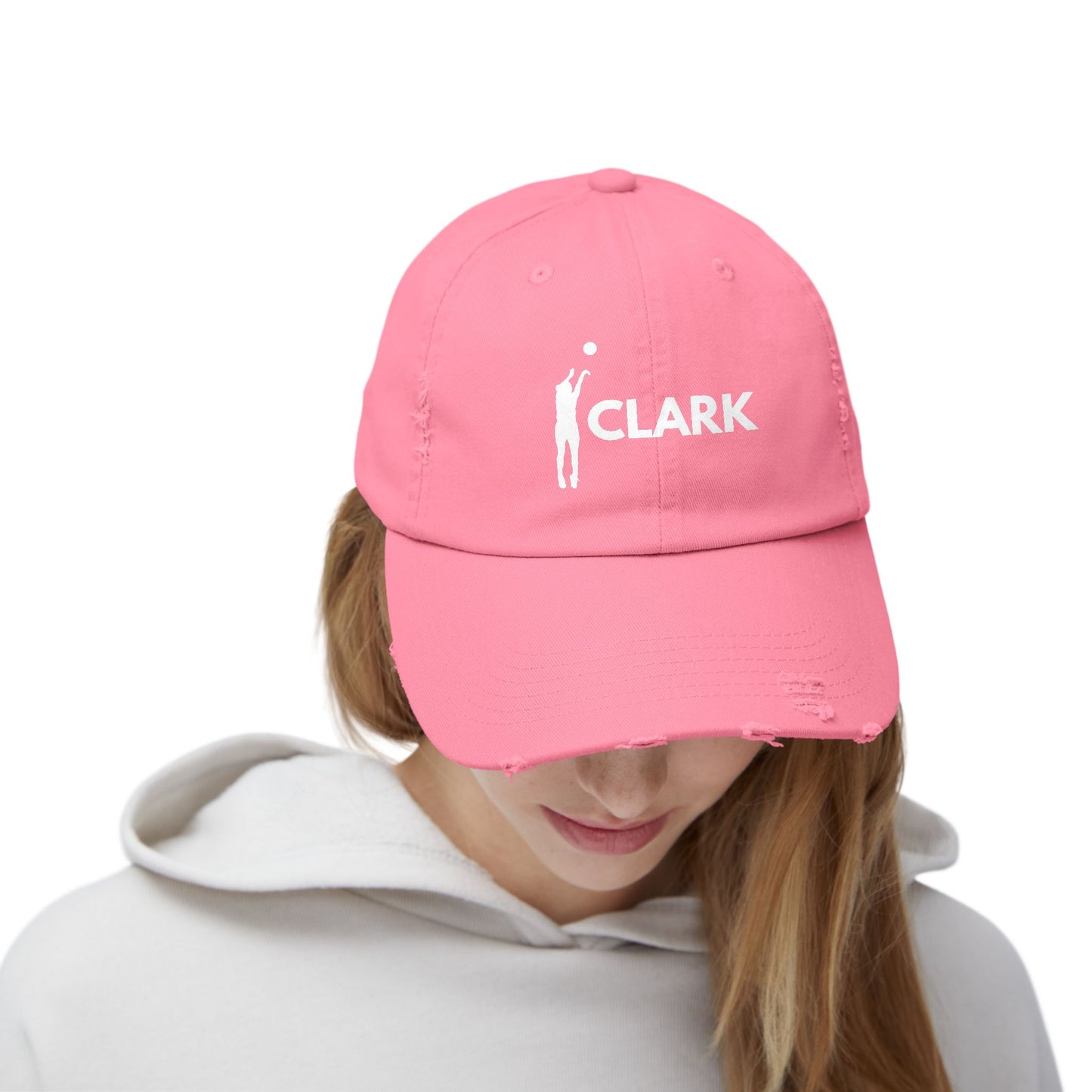 Clark Signature 3 Distressed Hat (Pink)